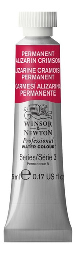 Tubo de aquarela profissional Winsor Newton Series 3 5 ml de alizarina permanente de cor carmesim 466