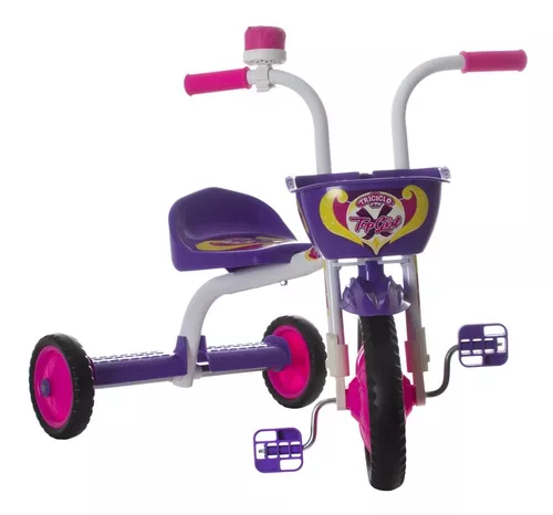 Triciclo Baby City Moto Infantil Menino Com Pedal Empurrador em Promoção na  Americanas