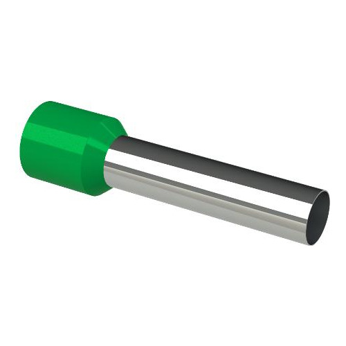 Kit C/10 Terminal Tubular Longo 16mm Pacote Com 100 Pecas