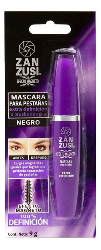 Máscara De Pestañas Zan Zusi Efecto Magneto Definición 9g Color Negro