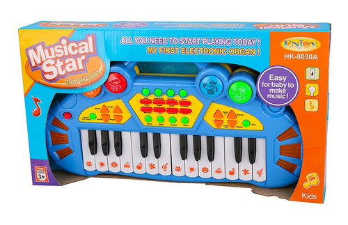 Organo Musical Star Electronico Niños Luces Y Sonido