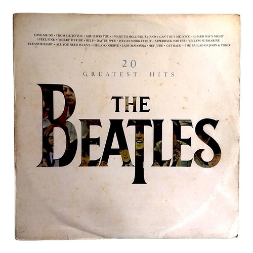 Beatles - Lp 20 Greatest Hits  (perú) - Sólo Tapa 