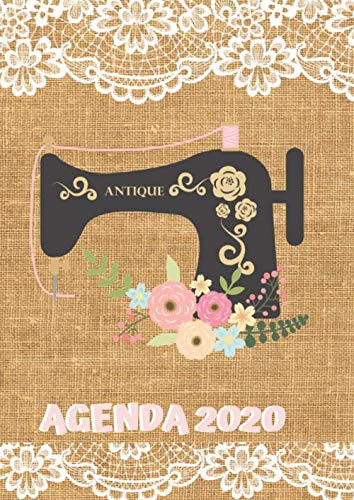 Agenda 2020: Tema Costura Agenda Mensual Y Semanal + Organiz