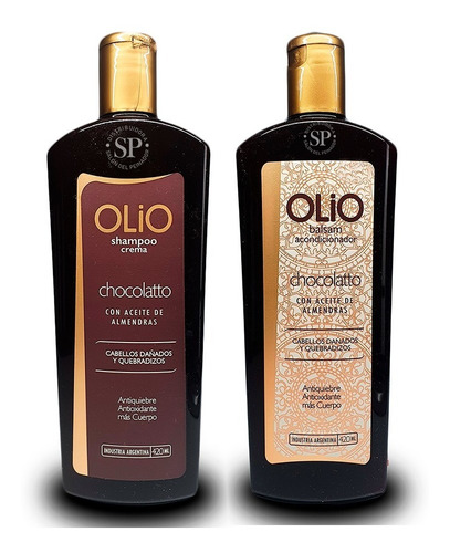 Kit Shampoo + Balsam Chocolatto Olio Cabello Seco