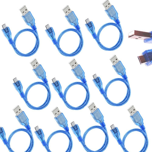 10 Piezas Cable Usb A Micro Usb Arduino Leonardo