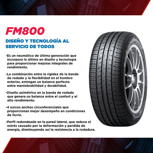 Neumático Dunlop 195 60 R15 Sp Sport Fm800 Agile Punto Logan