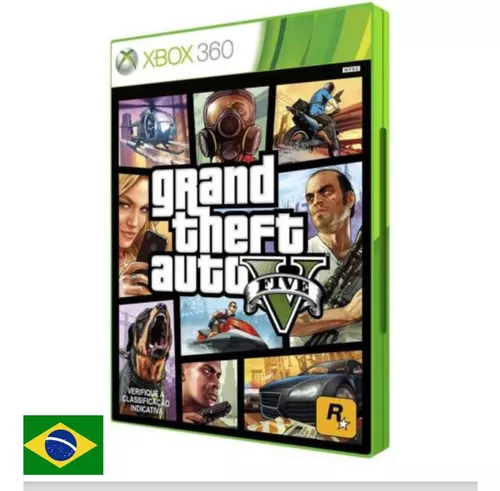 Jogo Lacrado Novo Grand Theft Auto V Gta 5 Para Xbox 360 em