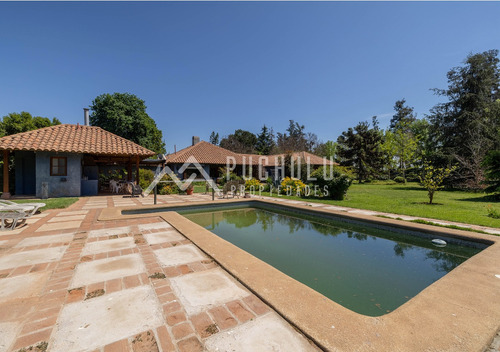 Limache, Espectacular Casa Familiar En Terreno De 6500mt