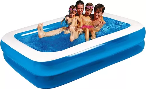 Piscina hinchable Family Jilong 1240L rectangular azul/blanco 305x183 cm