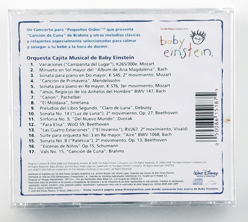 Imagen 2 de 4 de Cd Sellado Nuevo Musica Clasica Bebes Cuna Baby Einstein