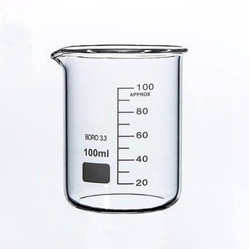Imagen 1 de 1 de Vaso De Precipitado 100 Ml Graduado Vidrio Borosilicato 3.3