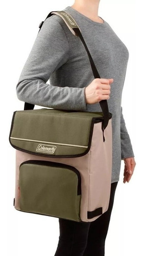 Imagen 6 de 10 de Conservadora Bolso Termico Coleman 34 Latas 32lts 30hs Verde