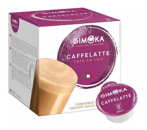 Nuevo! 16 Capsulas Cafe Con Leche Aulait Gimoka Dolce Gusto