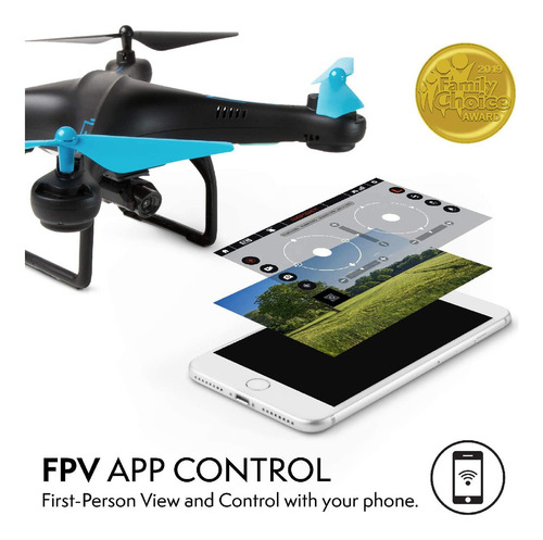Force1 U45 W Azul Jay Wifi Fpv Drone Con Cámara W/hd, Mantie