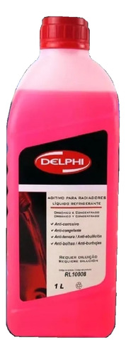 Liquido Refrigerante 1l. Puro Rosa Dehlpi/monoetilenoglicol