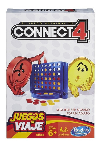 Juego De Mesa Connect 4 - Juegos De Viaje - Hasbro