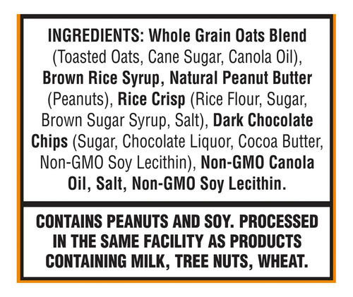 Junkless 8 Barras De Granola Peanut Butter - Chocolate Chip