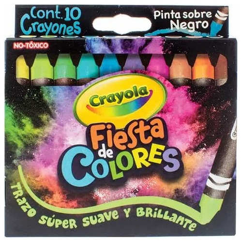 Crayones Escolares 10 Piezas Fiesta De Colores Crayola
