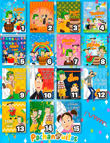 75 Dulcero Personalizado Fiesta Infantil El Chavo 2