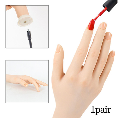Maniquí De Mano Plegable Para Práctica De Manicura,