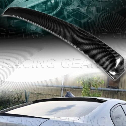Real Carbon Fiber Window Roof Spoiler Wing Fit 11-16 Bmw Mmi