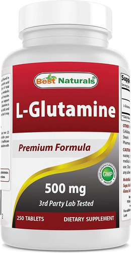 Glutamina 250 Tab Best Naturals - Unidad a $624