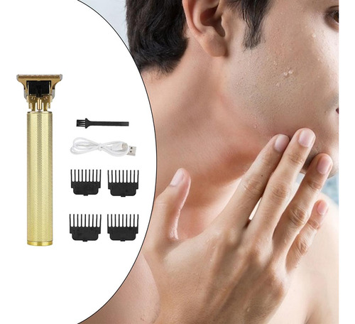2 Kit De Higiene Masculino Elétrico Recarregável Sem Ouro