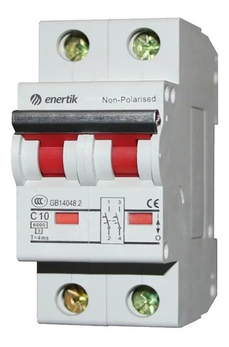 Protector Térmico Llave 500vdc 2p 20a - Enertik