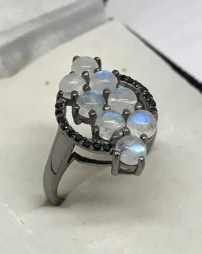 Anillos de rodio negro sale