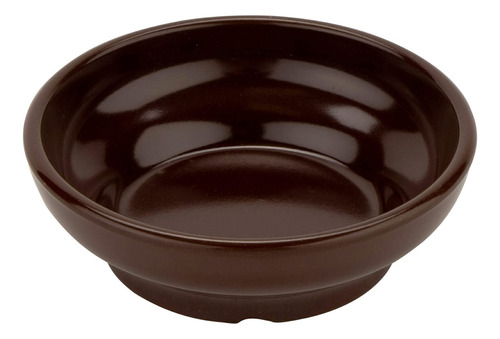 Plato De Melamina Marrón 150 Ml Para Salsa Y Queso Juego De