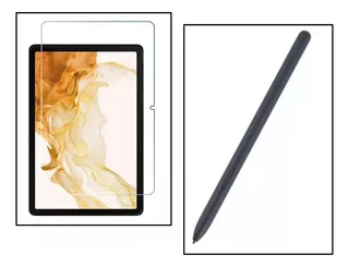 Lapiz Pen Stylus Para Samsung Galaxy Tab S8 Y S7 + Mica Pap