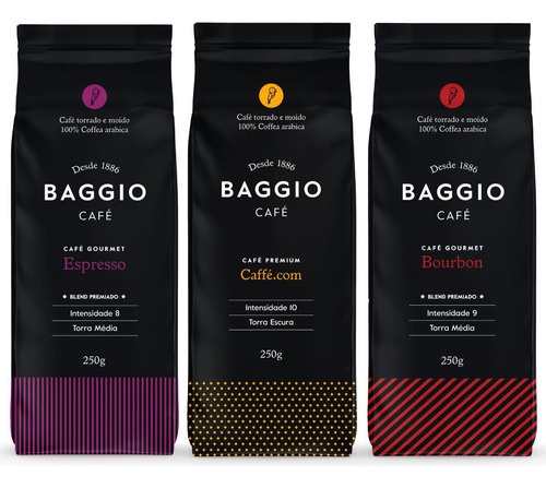Kit Café Gourmet Torrado Baggio Bourbon+premium+espresso