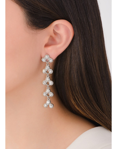Aretes Nice Oro 18k Con Diseño De Triadas
