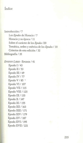 Epodos - Horacio - Losada
