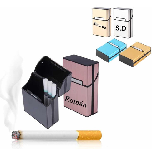 1 Cigarrera Sencilla P Cigarros Cortos Personalizado Nombre
