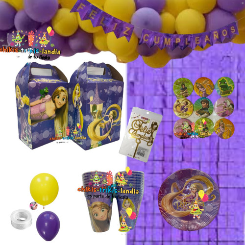 Rapunzel Artículos Fiesta Pkt 20 Niños Fiesta Globos