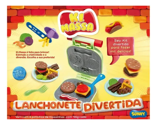 Ki Massa - Massinha Modelar Infantil Lanchonete Divertida