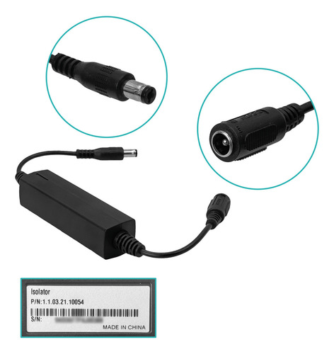 Dahua Aislador De Fuente Alimentacion Externo Isolator Plug
