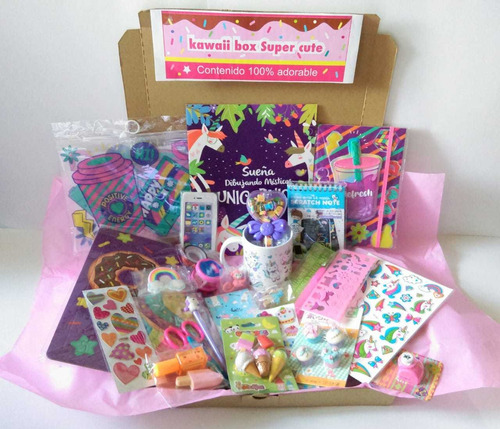 Kawaii Box Caja Sorpresa Especial Paquete Regalo Cumpleaños