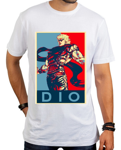 Imagen 2 de 4 de Remera Blanca Jojo Bizarre Animé Hombre Mujer Niños Premium