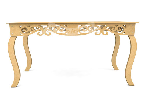 Imagem 2 de 4 de Mesa Provençal Decoração Festa Luis Xv Prince 1.50 Mdf Desmo