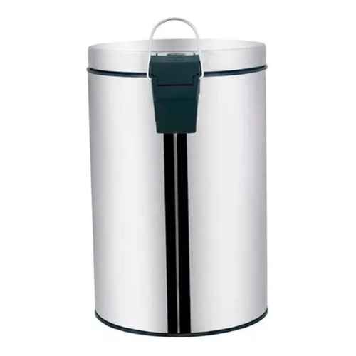 Lixeira Inox Agata 5 Litros C/ Pedal Mor