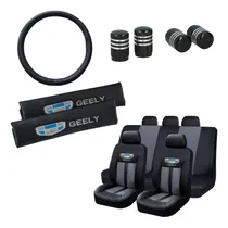 Comprar Funda Tela Y Ecocuero Geely + C. Volante Y Cinto + Tapas