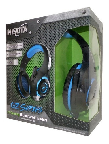 Imagen 6 de 7 de Auricular Gamer Usb 7.1 Software, Micrófono Y Led Nsaugz450