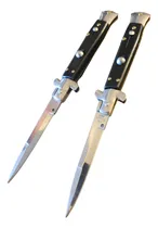 Comprar Navajas Estilete Cuchillo Seguro Automática Plegable X2 Unid Negro Y Plateado