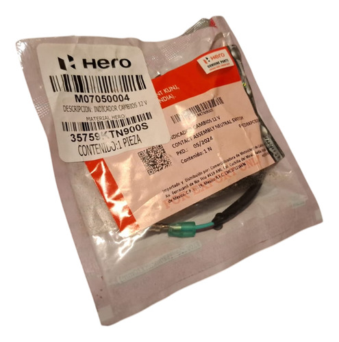 Sensor De Cambios Hero Eco Cargo 150/tr Original