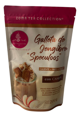 Polvo Para Preparar Bebida Sabor Galleta De Jengibre 200g
