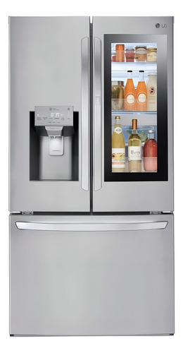 Heladera LG Gm78sxs Instaview Inverter 837lts French Door Color Silver