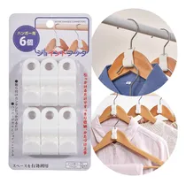 Comprar Set X6 Ganchos Para Perchas Multiuso Organizadores Ropa Color Blanco