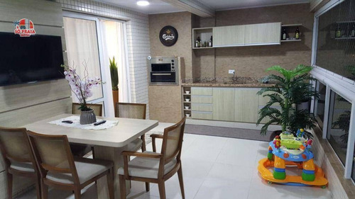 Imagem 14 de 19 de Cobertura Com 3 Dormitórios À Venda, 155 M² Por R$ 950.000 - Boqueirão - Praia Grande/sp - Co0032